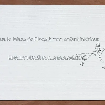 Decorative objects - A3 print - Minimalist illustration - COSETTE ET LES LYS