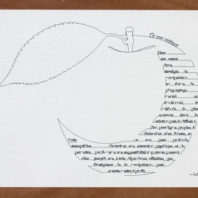 Autres décorations murales - Tirage A3 - Illustration minimaliste - COSETTE ET LES LYS