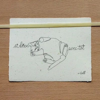 Cadeaux - Carte de correspondance - Illustration minimaliste - COSETTE ET LES LYS