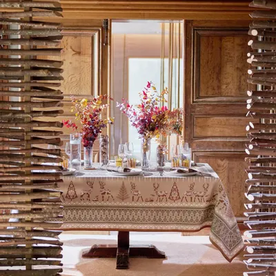 Table linen - Tablecloth - Winter stroll - BEAUVILLÉ