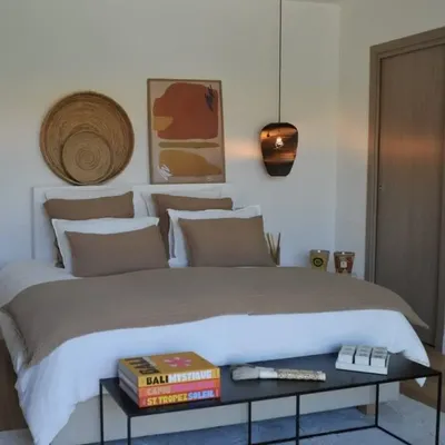 Bed linens - TINO COTTON AND LINEN CINNAMON WAFFLE DUVET - MAISON D'ÉTÉ