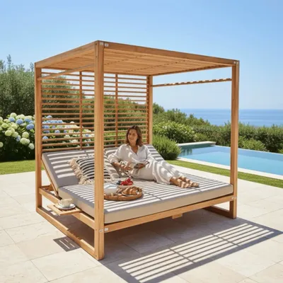 Lits - Outdoor Daybed en teck SBH2 - BALINAISA