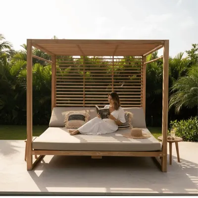 Lits - Outdoor Daybed en teck SBH2 - BALINAISA