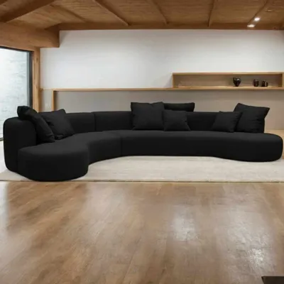 Canapés pour collectivités - Organic Gamma Black | Canapé sur mesure - CREARTE COLLECTIONS