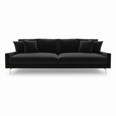 Sofas for hospitalities & contracts - Narciso Black Velvet | Sofa and armchair - CREARTE COLLECTIONS