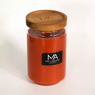 Decorative objects - GINGERBREAD - Scented Candle (Large Jar) - MAT AMANDINE