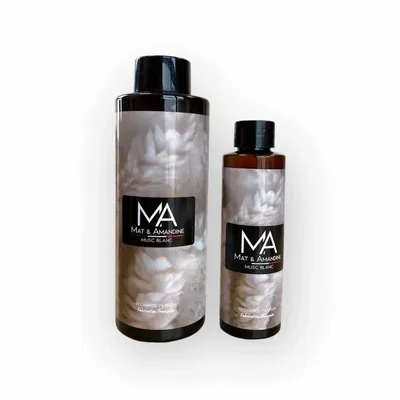 Home fragrances - WHITE MUSC — 400ML Fragrance Diffuser Refill - MAT AMANDINE