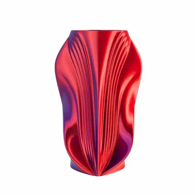 Office design and planning - Vase "Pleasure" | Multi-color, gold/purple/red - AUURA