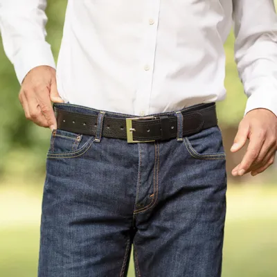 Prêt-à-porter - Ceinture en cuir cousu pour homme et femme (large) - BERBER LEATHER