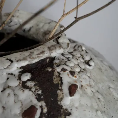 Vases - Vase blanc III, Céramique sauvage - GALERIE SANA MOREAU