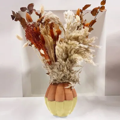 Vases - 3D PETRA Vase en argile émaillé  JAUNE - COMMON PLACE YOUR URBAN JUNGLE