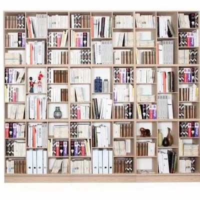 Bibliothèques - Système d&#39;étagères modulaires sur mesure modèle Cosmopol - JL STUDIO