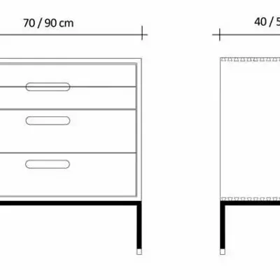 Commodes - Commode sur mesure modèle Cosmopol C4P - JL STUDIO