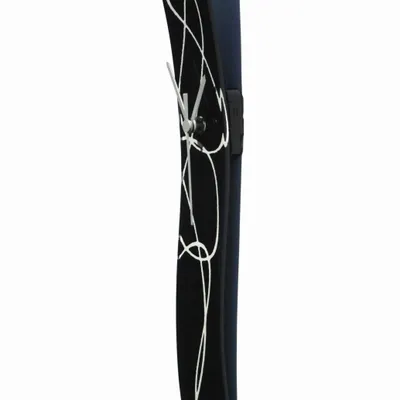 Clocks - Geo black-white wall clock 6x41 cm - CARNEOL GLASS