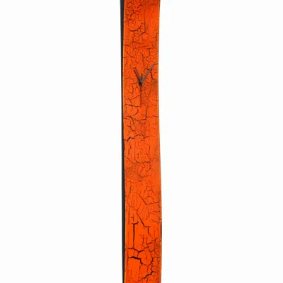 Horloges - Horloge murale orange craquelée 12x115 cm - CARNEOL GLASS