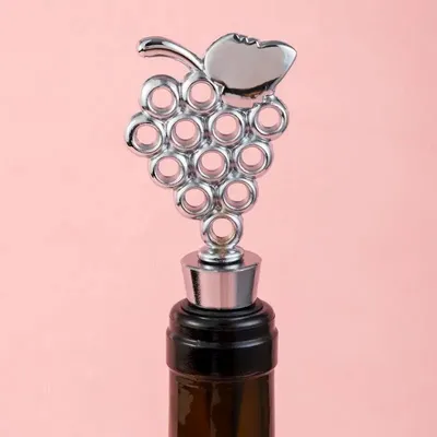 Gifts - Bottle Stopper - Grapes - Gold or Silver - SOSTRAW & SMARTTHINGS