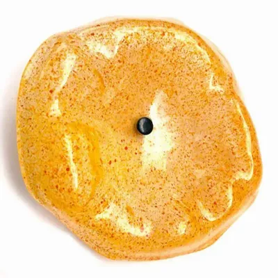 Décorations florales - Fleur en verre en forme d'entonnoir de taille moyenne pour une utilisation en extérieur de couleur transparente, jaune, orange avec une tige en acier inoxydable de 1 mètre - CARNEOL GLASS