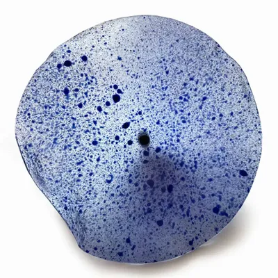 Décorations florales - Fleur en verre transparent, bleu foncé, bleu clair - CARNEOL GLASS