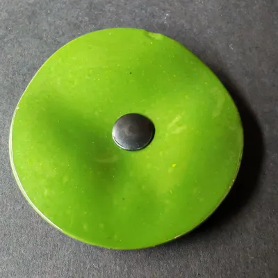 Floral decoration - Round small flower for outdoor use in applegreen - CARNEOL GLASS