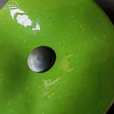 Décorations florales - Petite fleur ronde pour une utilisation en extérieur en vert pomme - CARNEOL GLASS