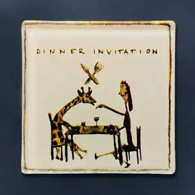 Decorative objects - Hallucinogenic dinner invitation - CARNEOL GLASS