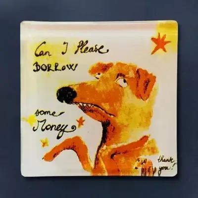 Objets de décoration - Puis-je emprunter de l'argent ? Aimant - CARNEOL GLASS