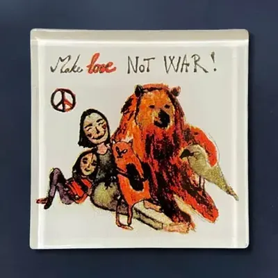 Objets de décoration - Faites la paix ! Aimant - CARNEOL GLASS