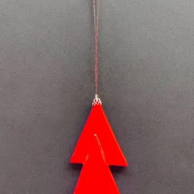 Guirlandes et boules de Noël - Décoration de sapin de Noël de couleur rouge - CARNEOL GLASS