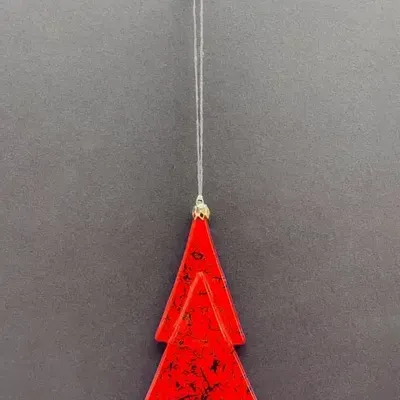 Guirlandes et boules de Noël - Décoration de sapin de Noël de couleur rouge-noir - CARNEOL GLASS