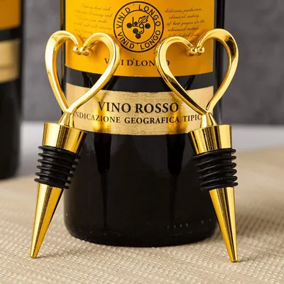 Gifts - Bottle Cork - Heart - Gold or Silver - SOSTRAW & SMARTTHINGS