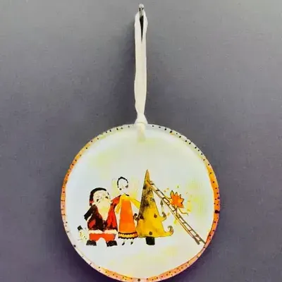 Other Christmas decorations - Figurative special Christmas decoration glass ornament - CARNEOL GLASS