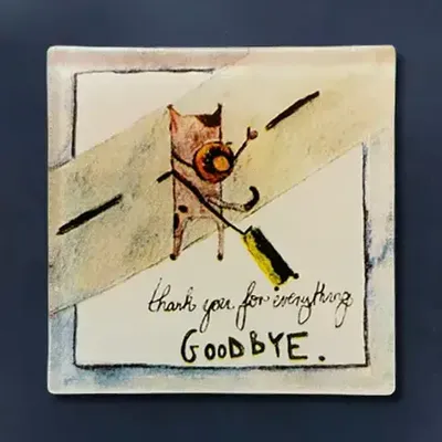 Decorative objects - Magnet Goodbye - CARNEOL GLASS