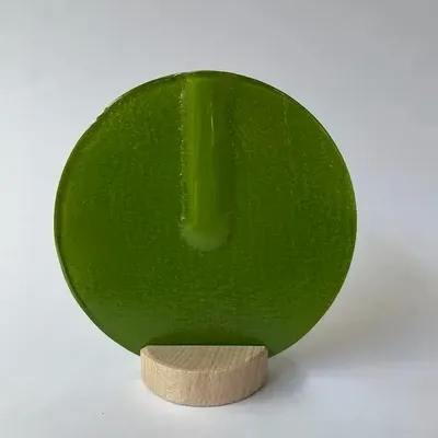 Vases - Vase rond de couleur vert pomme 13 cm - CARNEOL GLASS