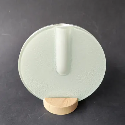 Vases - Round vase in white color 13 cm - CARNEOL GLASS