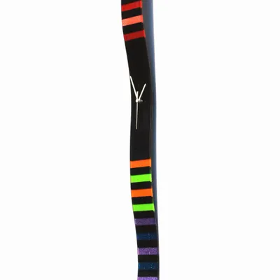 Clocks - Rainbow black-rainbow wall clock 8x98 cm - CARNEOL GLASS