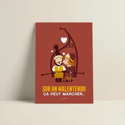 Poster - Poster Sur Un Malentendu - COSYNÉVÉ - MOUNTAIN POSTERS