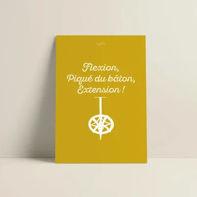 Affiches - Affiche Le Planté Du Baton : Jaune - COSYNÉVÉ - MOUNTAIN POSTERS