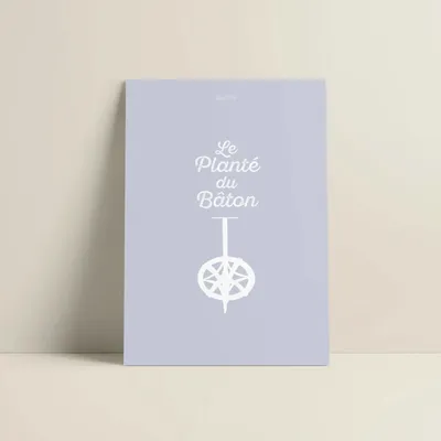 Affiches - Affiche Le Planté Du Baton : Gris - COSYNÉVÉ - MOUNTAIN POSTERS