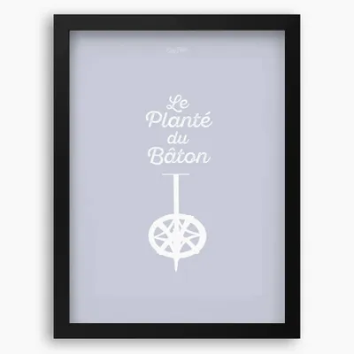 Poster - Framed poster Le Planté Du Baton : Gris - COSYNÉVÉ - MOUNTAIN POSTERS