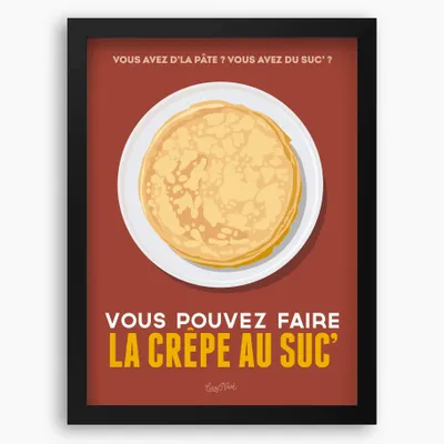 Affiches - Affiche encadrée La Crepe Au Suc - COSYNÉVÉ - MOUNTAIN POSTERS