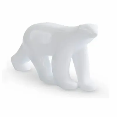 Design objects - THE POLAR BEAR - White Lacquer Statue - MAI HOME DECOR