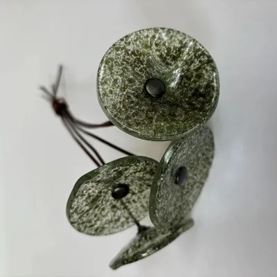 Floral decoration - Small Glass Flower For Outside In Moss On Flexible Stem - CARNEOL GLASS