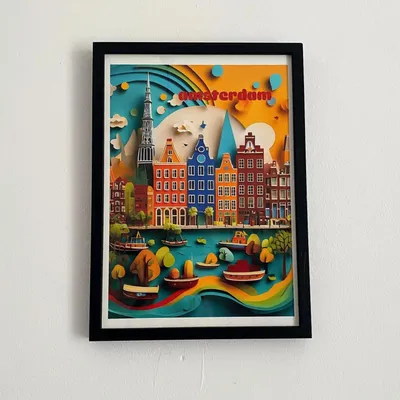 Decorative objects - Amsterdam II poster - ËME CULTURE ART