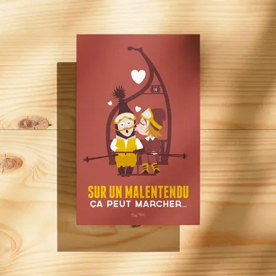 Card shop - Postcard Sur Un Malentendu - COSYNÉVÉ - MOUNTAIN POSTERS
