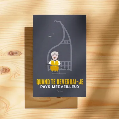 Carterie - Carte postale Qd Te Reverrai-Je Bleu - COSYNÉVÉ - MOUNTAIN POSTERS