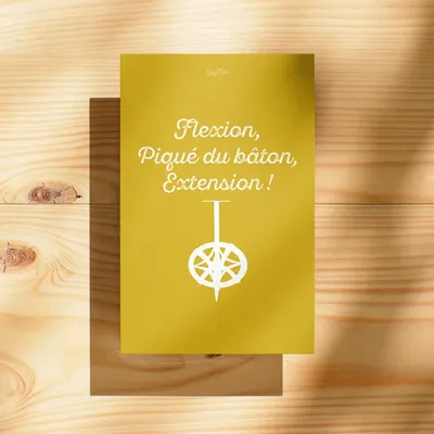 Carterie - Carte postale Le Planté Du Baton : Jaune - COSYNÉVÉ - MOUNTAIN POSTERS