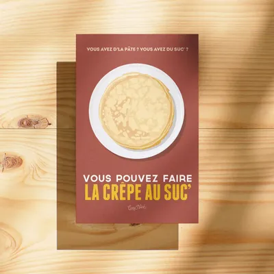 Carterie - Carte postale La Crepe Au Suc - COSYNÉVÉ - MOUNTAIN POSTERS