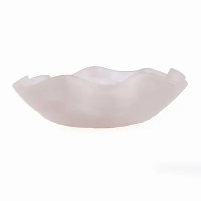 Platter and bowls - The Resin Organic Fruit Bowl - Pink White - BAZAR BIZAR LIVING
