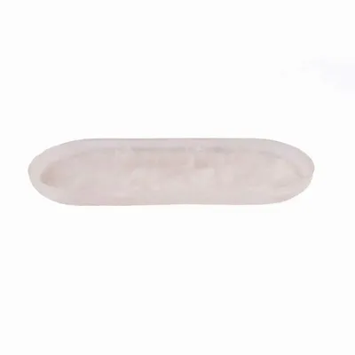 Assiettes au quotidien - L'Assiette Ovale En Résine - Rose Blanc - BAZAR BIZAR LIVING