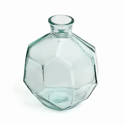 Vases - The Round Origami Vase - Blue - BAZAR BIZAR LIVING